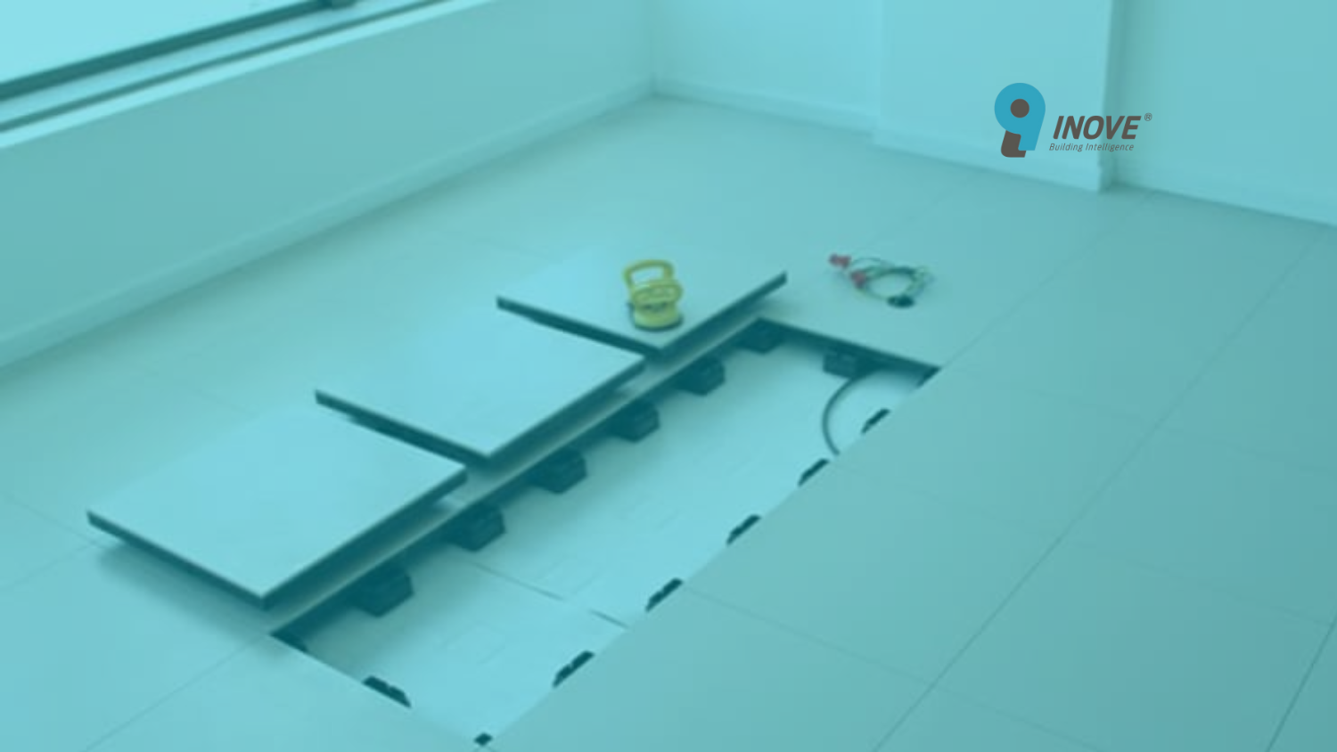 instalação de piso elevado